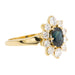 Ring 53 Marguerite Ring Yellow Gold Sapphire 58 Facettes 2173022CN