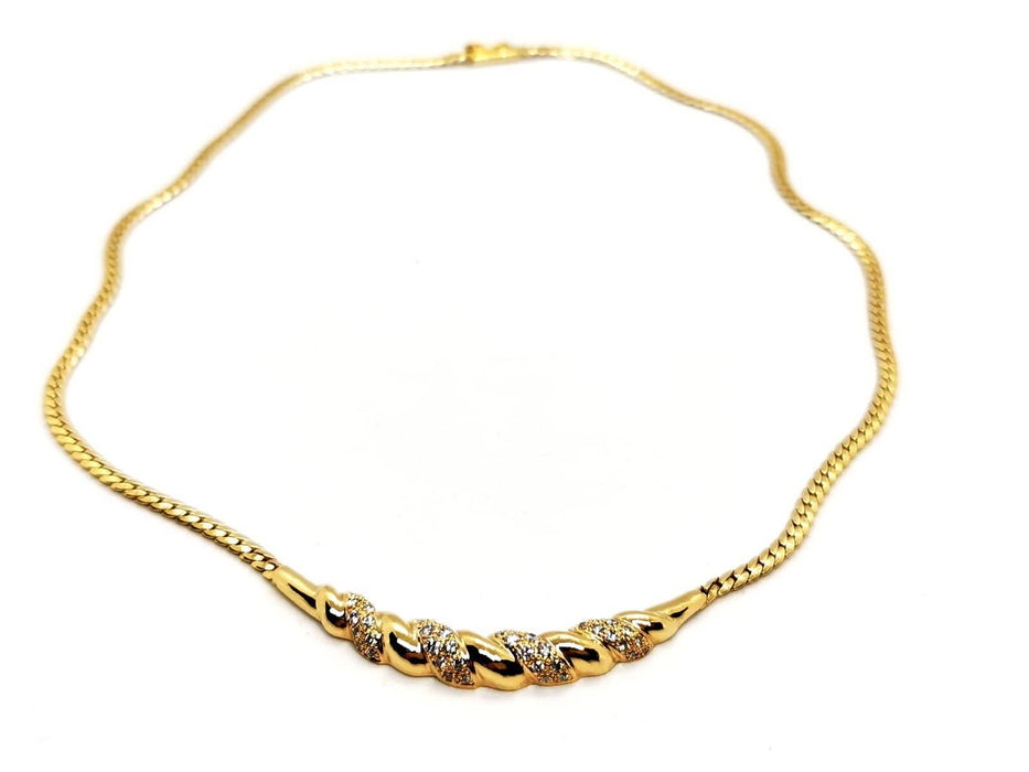 Collier Collier Maille anglaise Or jaune Diamant 58 Facettes 1718914CN