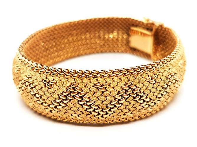 Bracelet Bracelet Maille polonaise Or jaune 58 Facettes 1232194CN