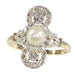 Bague 56 Bague perle et diamant 58 Facettes 21146-0121