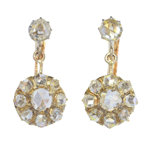 Boucles d'oreilles Boucles d'oreilles vintage diamants antiques 58 Facettes 22049-0169