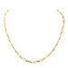 Necklace Figaro mesh necklace Yellow gold 58 Facettes 2277593CN