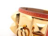 Bracelet bracelet HERMES collier de chien medorcuir swift orange dore 58 Facettes 254417