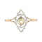 Bague 57 Bague ancienne marquise perle 58 Facettes 21-564