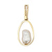 Pendant Gold pendant and its baroque pearl 58 Facettes CVP17
