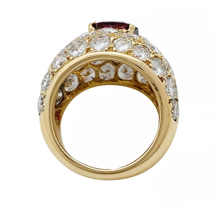 Bague 45 Bague M.Gérard en or jaune diamants et rubis. 58 Facettes 31267