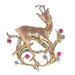 Brooch Brooch in gold, diamonds, rubies and sapphires 58 Facettes 22152-0258