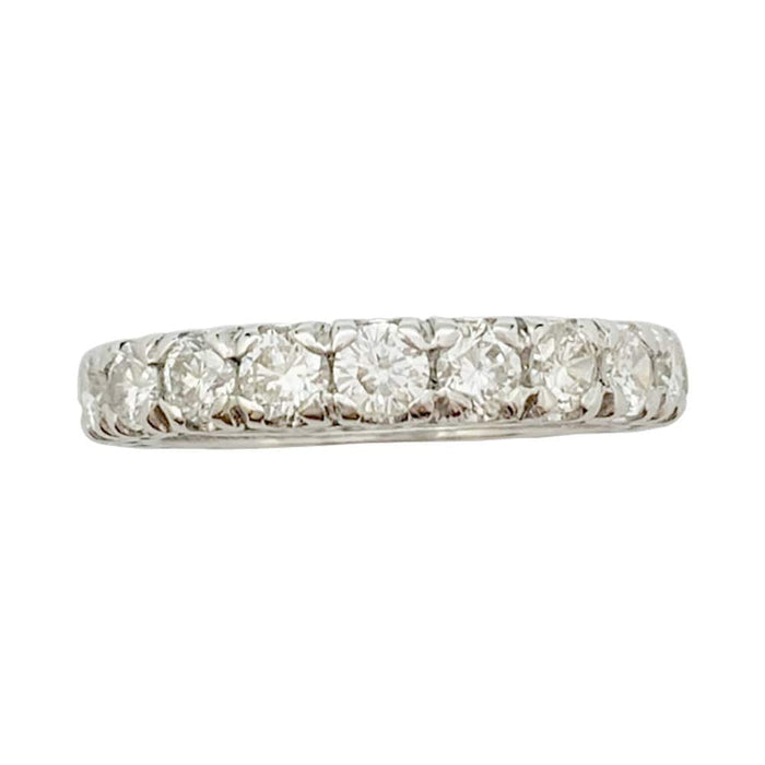 Bague 52 Alliance or blanc diamants. 58 Facettes 31944