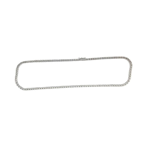 Collier Collier rivière diamants en or blanc. 58 Facettes 31822