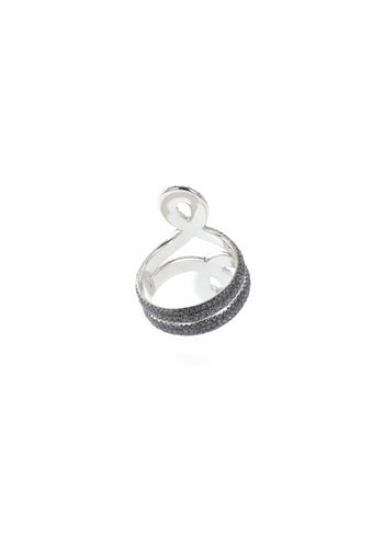 Bague 55 Bague AS29 Tanagra en Or Blanc 750/1000 58 Facettes 43239-38728