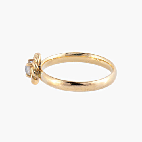 Bague 53.5 / Diamants / Or Jaune BAGUE "JOSEPHINE" OR & DIAMANT 58 Facettes BO/220034/