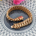 Bracelet Bracelet maille gourmette ciselée or rose 58 Facettes 22-285