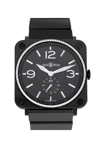 Montre Montre BELL & ROSS BRS Black Diamond Ceramic 39 x 39 mm Quartz BRS-BL-CE-DIAM/SCE 58 Facettes 63567-59888