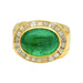 Ring 56 Hammerman Brothers ring, emerald, diamonds. 58 Facettes 31430