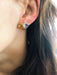 Earrings Earrings in yellow gold and fine stones 58 Facettes