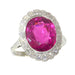 Ring 61 Rubellite diamond ring 58 Facettes 21081-0285