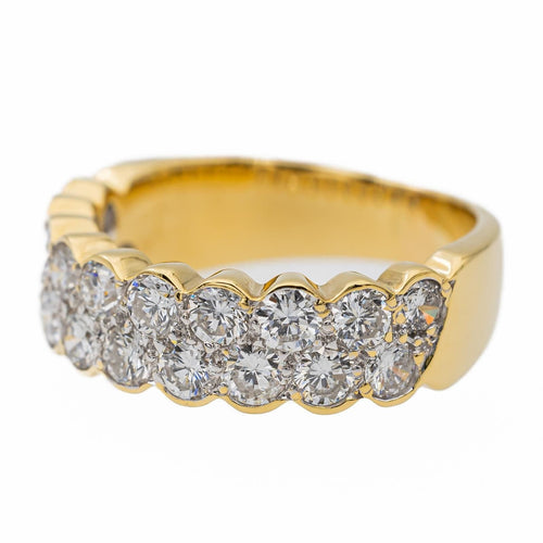 Bague 52 Bague Demi alliance Or jaune Diamant 58 Facettes 2711888CN