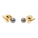 Earrings Stud earrings Yellow gold hematite 58 Facettes 2360818CN