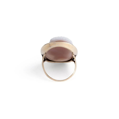 Bague 52 Bague Or jaune camée agate 58 Facettes 1