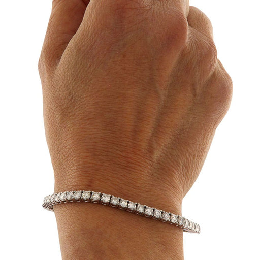 Bracelet Bracelet tennis Or blanc Diamants 58 Facettes G3476