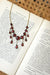 Necklace Garnet drapery necklace 58 Facettes