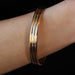 Bracelet 3 gold bangle bracelet 58 Facettes 22-003