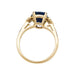 Ring 53 Mauboussin ring, centered with an oval sapphire framed with diamonds. 58 Facettes 31233