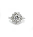 Bague 50 / Blanc/Gris / Or 750 Bague Marguerite Diamants 58 Facettes 220066R-210248R