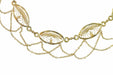 Necklace Gold filigree necklace, natural seed beads 58 Facettes 23039-0116