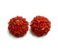 Boucles d'oreilles Boucles d'oreilles anciennes en corail sicilien 58 Facettes