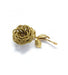 Brooch 5cm x 2.5cm / Yellow / 750 Gold Rose Brooch 58 Facettes 210214R