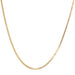 Yellow gold chain necklace with filed convict link 58 Facettes 19-538B
