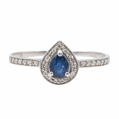 Bague 54 Bague Or blanc Saphir 58 Facettes 2687238CN