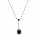 Collier Pendentif collier Saphir Diamant 58 Facettes