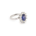 Ring Pompadour Ring Unheated Sapphire Diamonds 58 Facettes BSA70