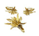 Chaumet earrings. 1980 half-parure in 18K yellow gold 58 Facettes