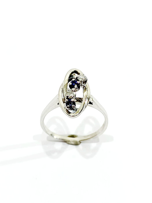 Bague 52 Bague Diamants Saphirs 58 Facettes 1694/1