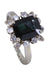 Ring 53 SAPPHIRE AND DIAMOND MARGUERITE RING 58 Facettes 078701