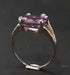 Ring 59 Amethyst And Diamond Ring, 18 Carat White Gold. 58 Facettes 1035125