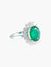 Bague 52 Bague Marguerite Emeraude et diamants 58 Facettes