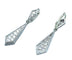 Boucles d'oreilles Boucles d’oreilles Art Déco platine et diamants 58 Facettes