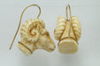 Boucles d'oreilles Boucles d'oreilles antiques ivoire sculpté 58 Facettes 7276