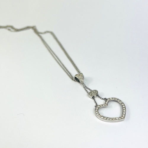 Collier Collier/Pendentif Or Blanc et Diamants 58 Facettes 20400000510/Lil