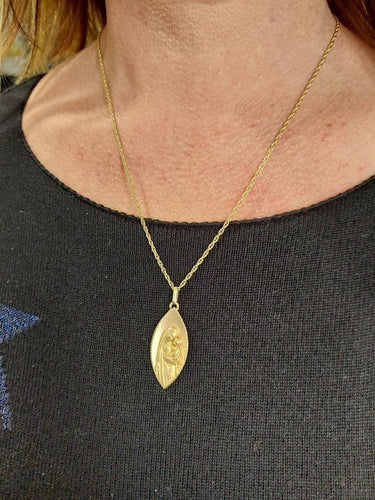 Pendentif MÉDAILLE DE LA VIERGE À L'ENFANT 58 Facettes 074201