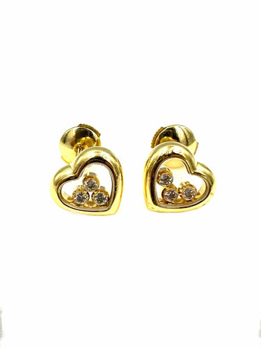 Boucles d'oreilles CHOPARD. Boucles d’oreille Happy Diamonds diamants 58 Facettes