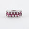 Bague 54 Bague Damier Rubis 58 Facettes 2.105