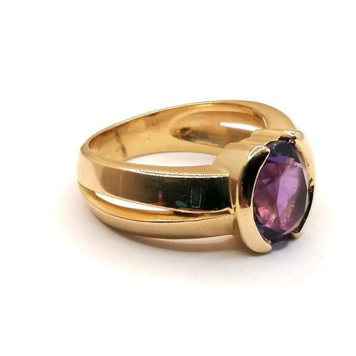 Bague Bague Améthyste or jaune 58 Facettes 2667