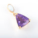 Pendant Amethyst and Opal pendant yellow gold 58 Facettes 2847