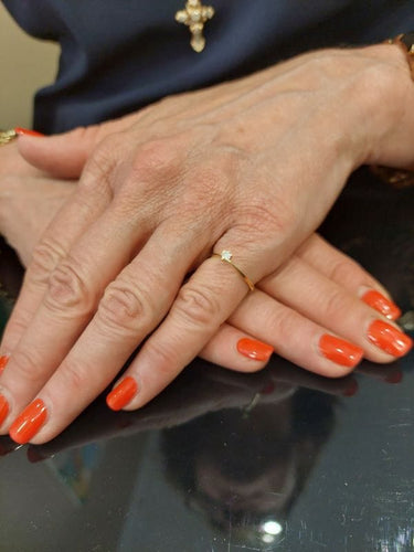 Bague 50 SOLITAIRE MODERNE DIAMANT 58 Facettes 066701