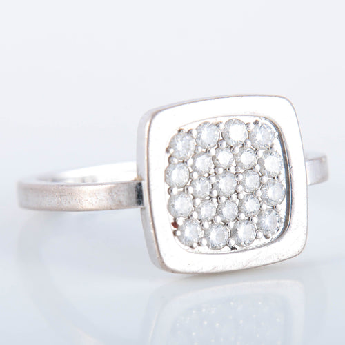 Bague 55 Bague Dinh Van Impressions en or et diamants 58 Facettes